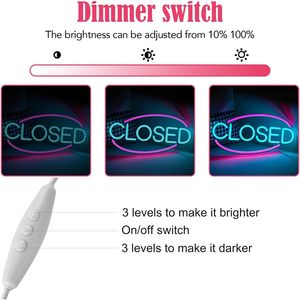  Closed Neon LED indoor hanging ambient light wall decoration light restaurant shop <b>sign</b> entrance indicator light luminous <b>sign</b> - Product Image 4