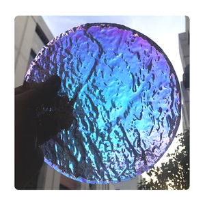 Iceberg mô hình thủy tinh gạch tường phân vùng tùy chỉnh khoan lỗ óng ánh kính treo trang trí mảnh thủy tinh trang trí - Product Image 1