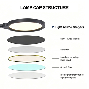 Office Tipo Clip Table Lamps for Study Desk <b>Light</b> with Three Colors Temperature and 10 Steps Dimming Custom Logo OEM Table <b>Light</b> - Product Image 4
