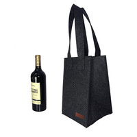 Sac à vin en feutre personnalisé, sac de courses en feutre, sac cadeau en feutre