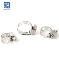 Colliers de serrage à vis sans fin en acier inoxydable 304, collier de serrage antidérapant pour tuyau, conception de protection du tuyau souple, robuste