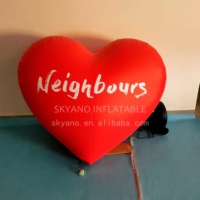 Ballon gonflable en forme de cœur personnalisé, couleur au choix, en PVC imperméable, modèle de cœur gonflable romantique pour la publicité et la décoration