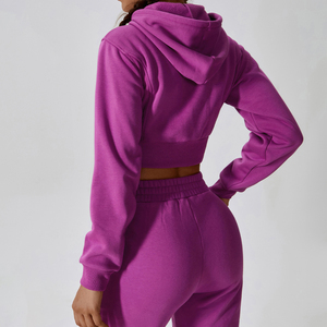 Ensemble deux pièces personnalisé Y2K Streetwear en polyester/coton écologique avec capuche et pantalon tie-dye pour femme - Product Image 3