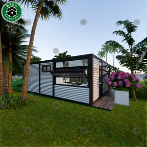 Casa de contenedores expandible de 40 pies Villa prefabricada lista para usar con 3 dormitorios Casa pequeña móvil portátil prefabricada - Product Image 4