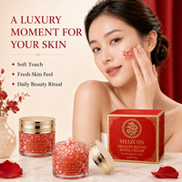 Crème Royale au Sang de Dragon 50g – Gel Rouge Visage avec Flocons Flottants – Hydratation Légère pour une Peau Lisse et Éclatante – Soin Confort