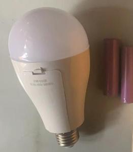 Bombilla LED de Emergencia de 20W, Base E27, AC85V-265V, Material PP, Batería de Litio de 2*800mA, Chips SMD 2835, 80mm de Diámetro, 6000K, 1800 Lúmenes, CE - Product Image 2