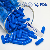 Capsules végétales vides Wecaps Blue Vegan fabriquées en Chine avec support d'impression de logo