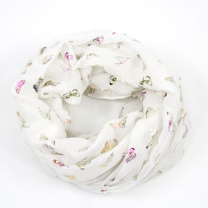 Prêt à expédier Fanbin écharpe dames femmes filles mode feuille d'or avec libellule papillon licorne impression châle écharpes - Product Image 6