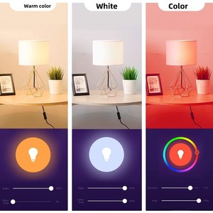 Lampe à LED intelligente WiFi en aluminium, lumière de bougie, commande vocale Alexa, RGBCW, lampe de table, ampoule pointue <span class=keywords><strong>E14</strong></span>, Tuya <span class=keywords><strong>Smart</strong></span> Life - Product Image 3