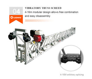 Les finisseurs de béton utilisent une règle à béton à truss pour poser du <span class=keywords><strong>ciment</strong></span>, règle à béton à truss de haute qualité avec moteur à essence. - Product Image 2