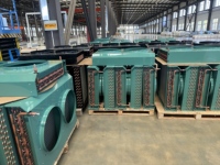 Condenseur de type H pour entrepôt frigorifique, moteur à deux ventilateurs, haute efficacité, tube à rainures internes FNH-100 100 ㎡   Surface de transfert de chaleur pour chambre froide