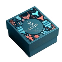 KEXIN Coffret cadeau de luxe Logo couleur personnalisé Base du couvercle de luxe Doublure éponge gaufrée Emballage en carton personnalisé imprimé artisanal pour le cou