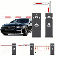 Barrière de stationnement automatique à bras droit de 4,5 m, vitesse élevée 0,8 s, pour contrôle d'accès des véhicules