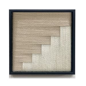 งานฝีมือแบบกำหนดเองโบฮีเมียนสมัยใหม่แบบมีสไตล์ศิลปะผ้าคอตตอนกรอบเชือกแขวนผนัง EH2503006ตกแต่งบ้าน - Product Image 6