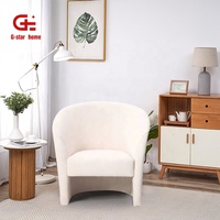 Fauteuil d'appoint moderne Wabi-Sabi, super confortable, pour salon, chambre ou appartement, en tissu, une place.