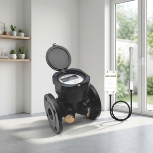 Compteur d'eau industriel intelligent NB-IoT 4G IoT à ultrasons pour tuyaux en acier au carbone, mesure bicanal, DN50-DN150 - Product Image 6