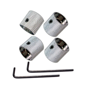 Chrome Dome Knop Volume Tone <span class=keywords><strong>Control</strong></span> <span class=keywords><strong>Guitar</strong></span> Knoppen Met Inbussleutel Voor Elektrische Gitaar Bas Schroef - Product Image 1