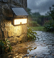 Lampe murale solaire LED haute luminosité 800 lumens, étanche IP65, avec détecteur de mouvement, pour extérieur, CRI 80, 3000K/4000K/6500K, jardin, cour