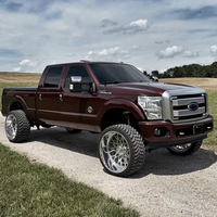 SL 26X10 28X16 20X14 22X12 Velg Truk Tempa Super Single Custom Poles Berkilau dengan 6X139.7 8X165.1 untuk Silverado 1500 RAM 2500