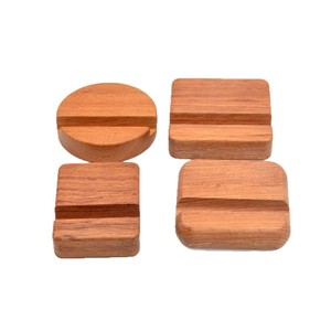 Wooden Phone <b>Stand</b> <b>Tablet</b> Holder 2x6x8cm Desktop Organizer <b>For</b> Smartphone And <b>Tablet</b> Display - Product Image 5