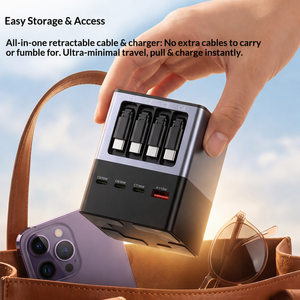 Tragbare Desktop Superschnelle PD-Ladestation 8-in-1 Multi-Port <span class=keywords><strong>200W</strong></span> Laptop-Ladegerät Desktop-Dockingstation für Laptops - Product Image 6