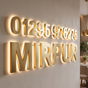 ป้ายธุรกิจตัวอักษร 3 มิติ สำหรับภายนอกอาคาร ป้ายร้านค้าแบบมีไฟส่องหลัง ป้ายไฟ LED โลโก้ร้านค้า ป้ายโลหะตัวอักษร 3 มิติ ป้ายไฟ LED - Product Image 6