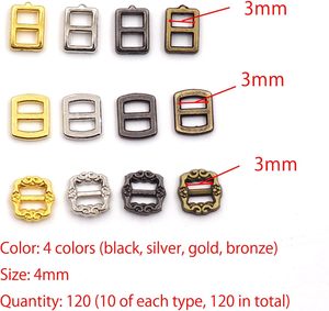 Hebillas Tri Glide Mini, Cierres de Metal para Cinturones, Accesorios para Manualidades, Colores Surtidos en mm - Product Image 2