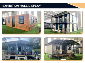 Hoogwaardige luxe <span class=keywords><strong>10FT</strong></span> 20FT 30FT 40FT lichtstalen waterdichte geïsoleerde geluidsdichte orkaanbestendige opvouwbare uitklapbare buitenverblijven - Product Image 2