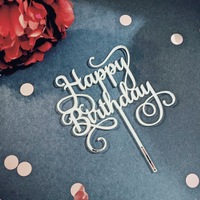 Acryl Handgefertigter Tortenaufsatz Stern für Weihnachten Alles Gute zum Geburtstag Kuchendekoration Backen Partydekoration