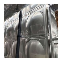 Réservoir de traitement d'eau industriel en structure acier carrée / Réservoir de stockage d'eau modulaire en acier inoxydable de 100 000 litres