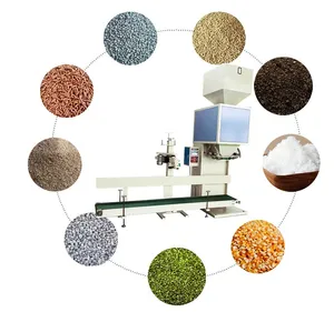 Máquina automática de llenado de embolsado de pesaje Frijoles Alimentación Granular Fertilizante Pellet Grano Máquina empacadora de arroz