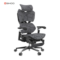 Nouvelle Arrivée 2025 - Chaise de Gaming Ergonomique X5PRO avec Accoudoirs 6D, Triple Soutien Lombaire Réglable et Siège en Maille pour Bureau à Domicile
