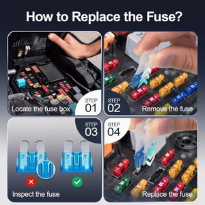 180Pcs Car Fuses Assorted Kit, 60 Mini Blade Car Fuse +60 Standard Fuse Automotive +60 Micro Fuse + Fuse <b>Puller</b> - Product Image 5