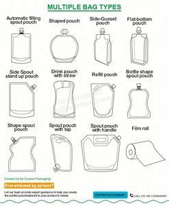 Bolsa Plegable con Boquilla de 5L, 10L, 128oz para Vodka, Cerveza y Agua Mineral, Personalizable, de Grado Alimenticio, a Prueba de Humedad, para Almacenamiento de Bebidas al Aire Libre - Product Image 2