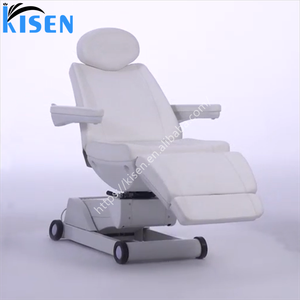 Kisen Luxury White Esthetician Massage <b>Table</b> Beauty Salon Furniture Lash Bed Cosmetic <b>Electric</b> Spa Beauty Facial Massage Bed - Product Image 1