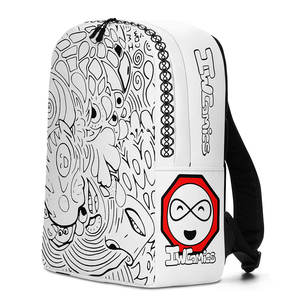 Cómics IW # Mochila Minimalista 12, Moderna, Impermeable, con Forro de Nailon y Varios Tipos de Cierre, para Niños y Niñas - Product Image 2