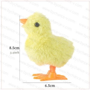 Cute Fluffy Wind up Jumping Chick Toys Baby <b>Chicken</b> Clockwork Classic Toy for Easter <b>Gift</b> Basket Stuffer - Product Image 2
