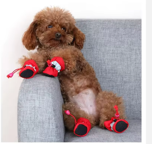 Promoção: Conjunto de Botas Impermeáveis Antiderrapantes de Sola Macia para Cães e Gatos de Pequeno Porte – Calçados para Animais de Estimação para Todas as Estações – Atacado - Product Image 1