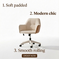 Chaise de bureau ergonomique moderne en cuir véritable, dossier confortable réglable, siège pour longues sessions assises, idéale pour la maison, la chambre ou un usage professionnel.