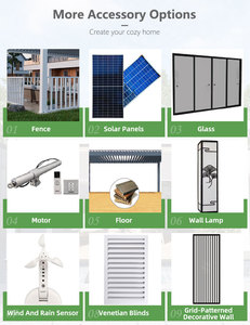 <span class=keywords><strong>Pérgola</strong></span> Inteligente con Energía Solar, Almacenamiento de Energía y Ventilador de Techo Integrado con Luz para Jardín Residencial Fuera de la Red - Product Image 3