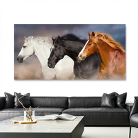 Art mural en porcelaine et cristal Art Déco avec cadres en alliage d'aluminium noir/doré, motif abstrait, décoration intérieure pour espaces de vie de luxe