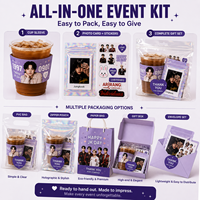 Kit événementiel personnalisé 2026 Kpop pour manchon de tasse B T Jin, en papier et néoprène isolant, avec autocollant photocard, applicable aux concerts