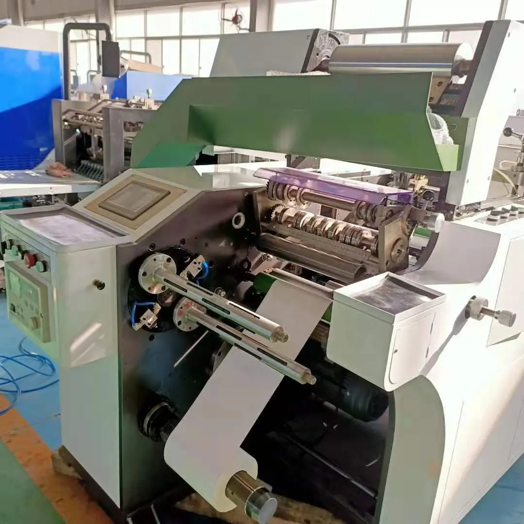 Hengchengxiang Brand Label Rotary Die Cutting Machine with Turret Rewinder