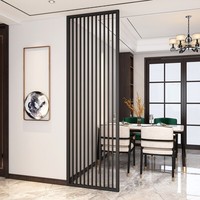 Paravent de séparation moderne et minimaliste en alliage d'aluminium électroplaqué, motif floral simple, pour salon et entrée, style luxe léger