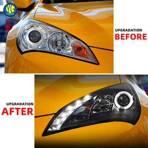 YU GUANG para <span class=keywords><strong>Hyundai</strong></span> <span class=keywords><strong>Genesis</strong></span> <span class=keywords><strong>Coupe</strong></span> Accesorios 2009 2012 Faros Delanteros Luces Delanteras Actualización de Faros LED Ensamblaje de Luces Diurnas - Product Image 3