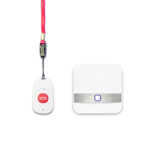 Kablosuz SOS Acil Çağrı Düğmesi Yaşlılar için Giyilebilir Sesli Kapı Telefonu Kolye Boyun Askısı Evde Bakım Güvenlik Uyarı Cihazı 60 433MHz - Product Image 1