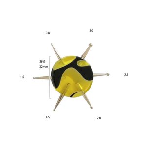 Outil de pointillage circulaire à 6 têtes, stylo de dessin pour nail art, outil de décoration multi-têtes pour strass, outils de manucure pour le pointillage - Product Image 4