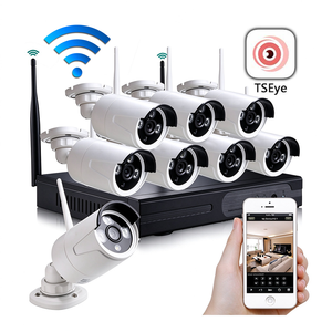 Kit de Cámara de Seguridad Inalámbrica TSEye de 8 Canales, 5MP, WiFi, NVR, con 8 Cámaras Tipo Bala, IP66, Sistema de Vigilancia CCTV para Exteriores - Product Image 1