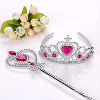 Enfant princesse magique couronne gâteau haut fleur anniversaire bébé douche fête Bouquet couronne cadeau pour les enfants
