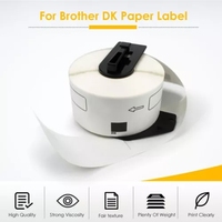 Pasokan Pabrik DK22210 Gulungan Label Stiker Termal Kontinu 29mm X 30.48m Kompatibel dengan Printer Label Brother QL